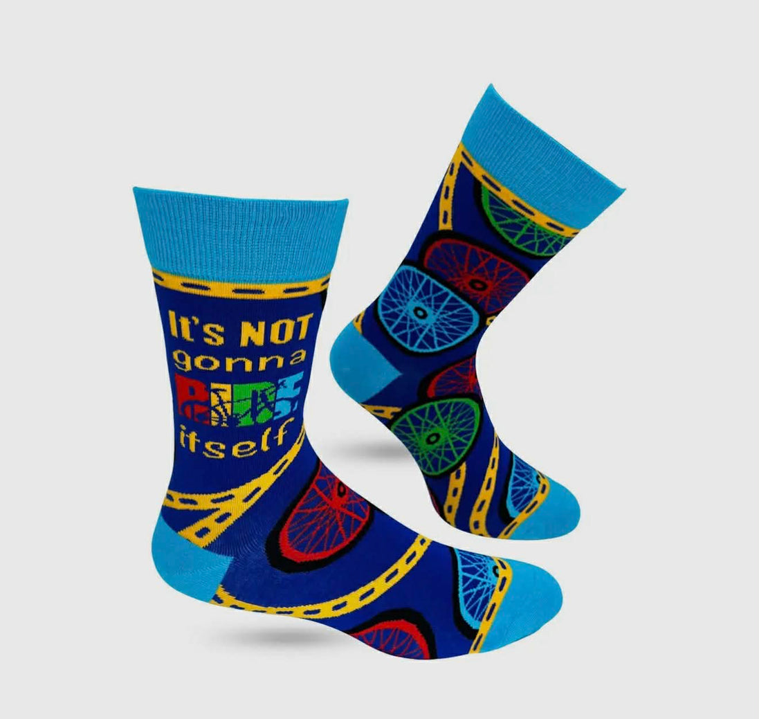 It's Not Gonna Ride Itself Men's Novelty Crew Socks