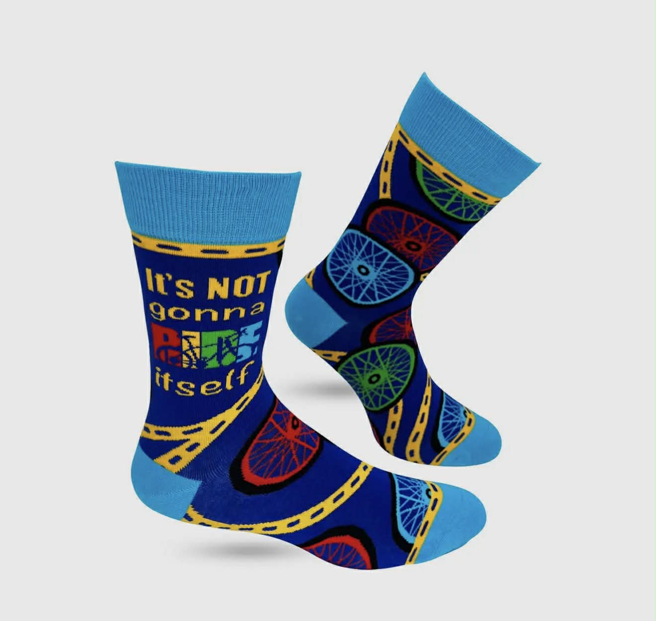 It's Not Gonna Ride Itself Men's Novelty Crew Socks
