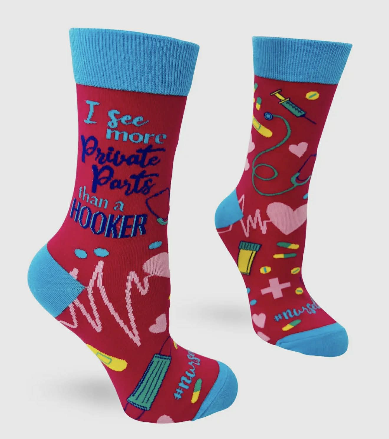 I See More Private Parts Than A Hooker Women's Crew Socks