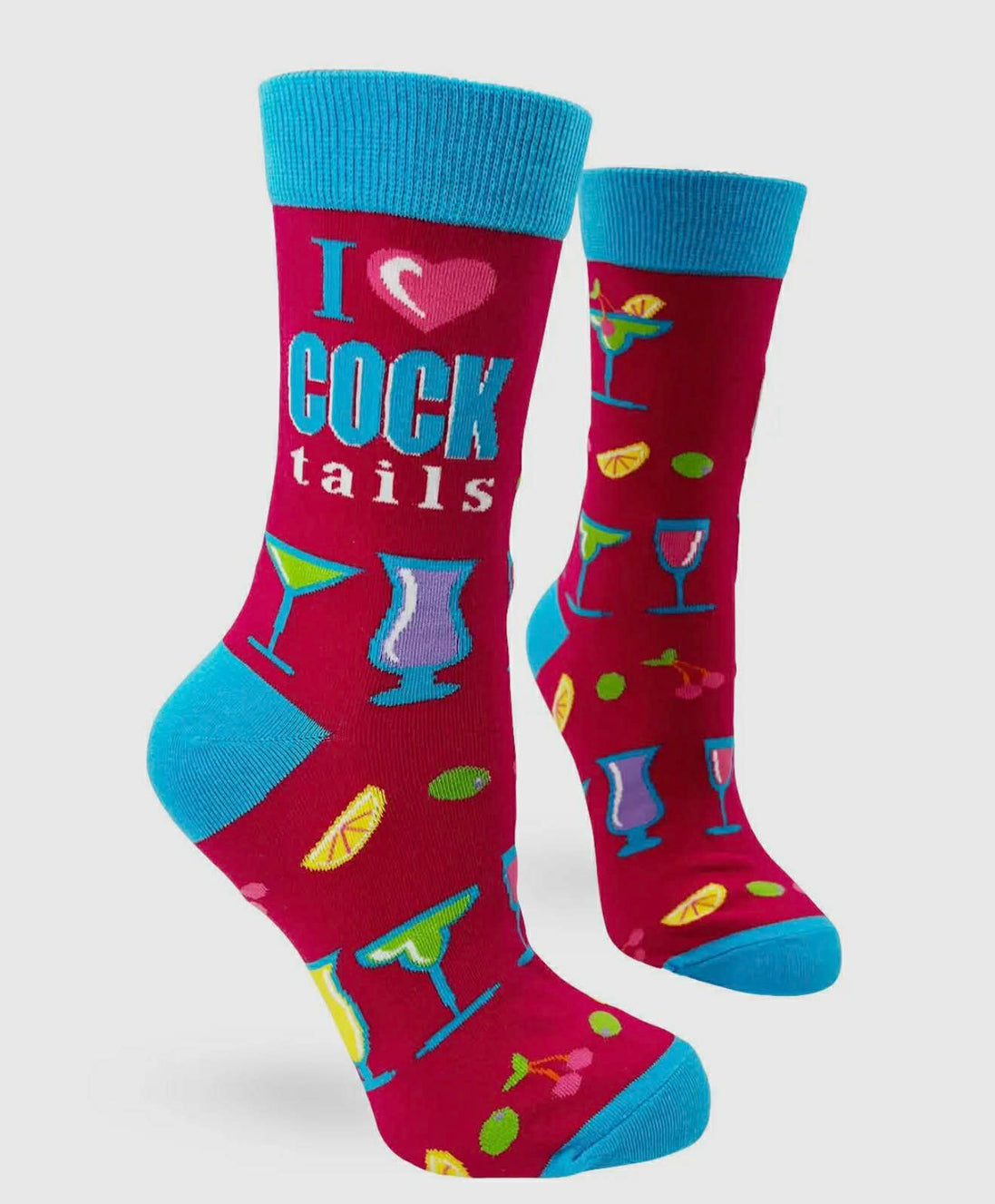 I Love Cocktails Women's Crew Socks