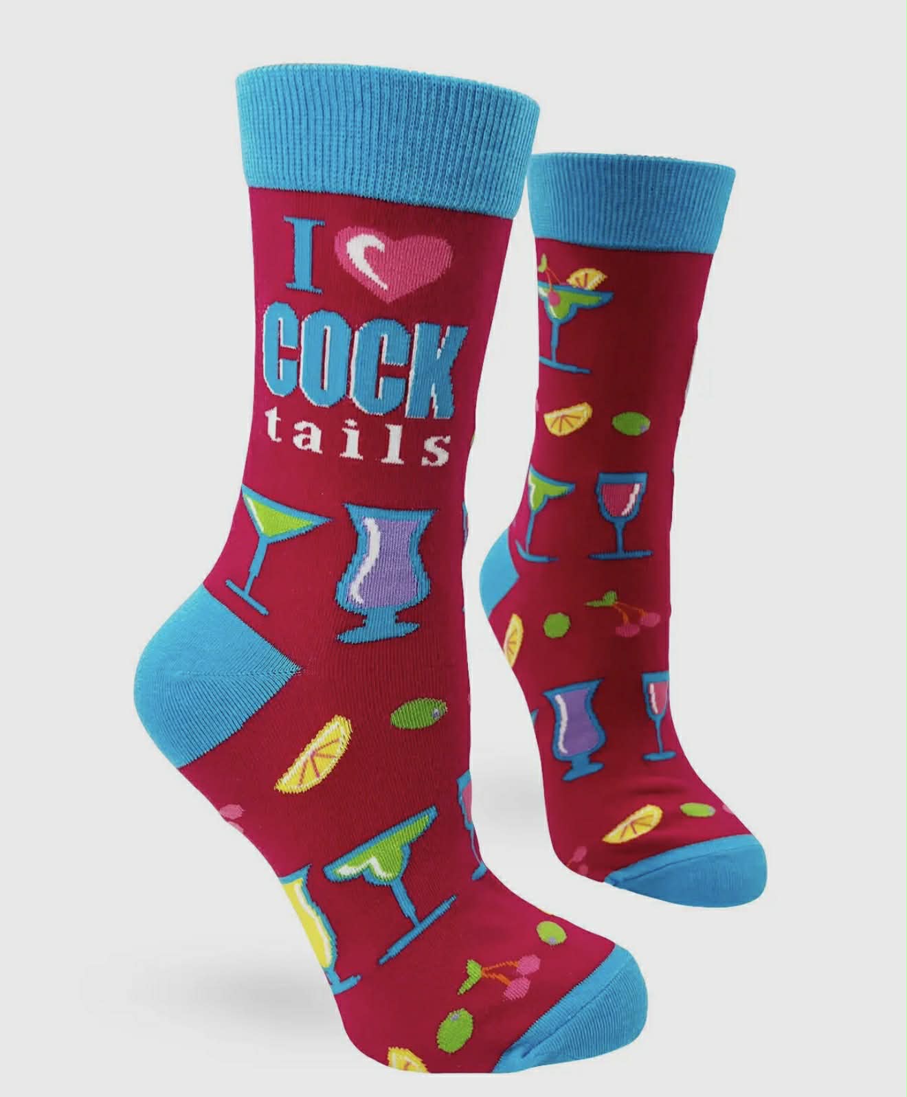 I Love Cocktails Women's Crew Socks