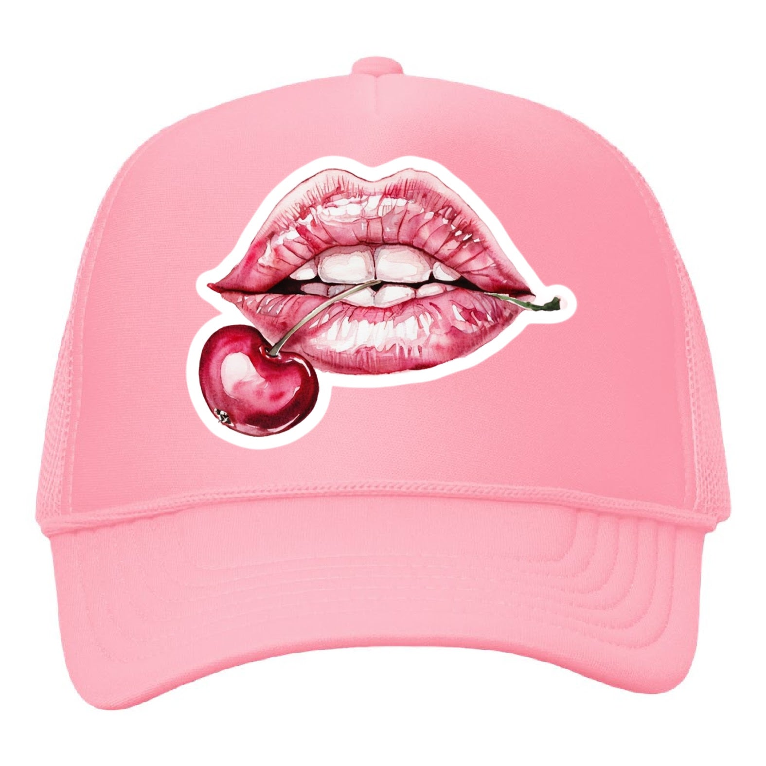 Cherry Lips Trucker Hat