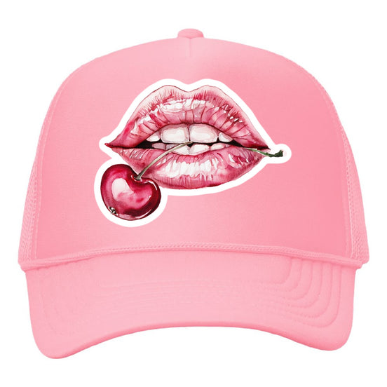 Cherry Lips Trucker Hat