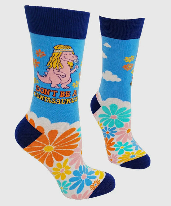 Don't Be A Cuntasaurus Women's Crew Socks