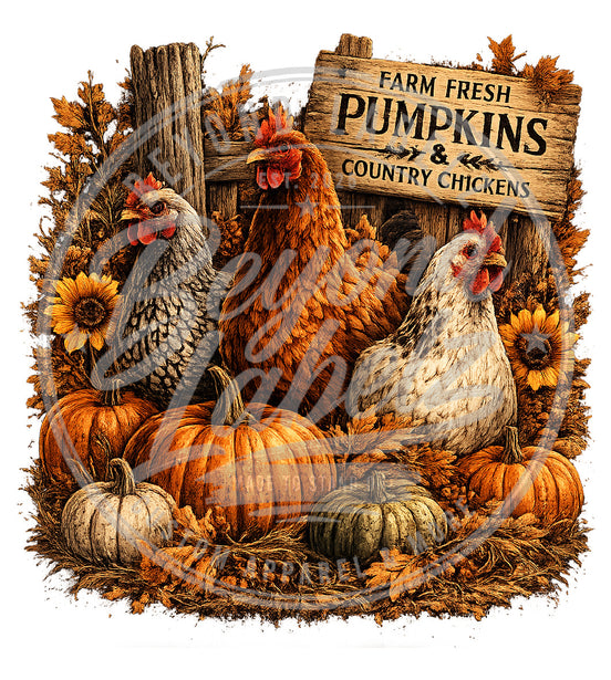 Chickens and Pumpkins