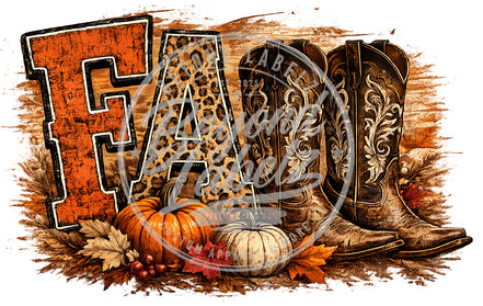 FALL Cowboy Boots Graphic