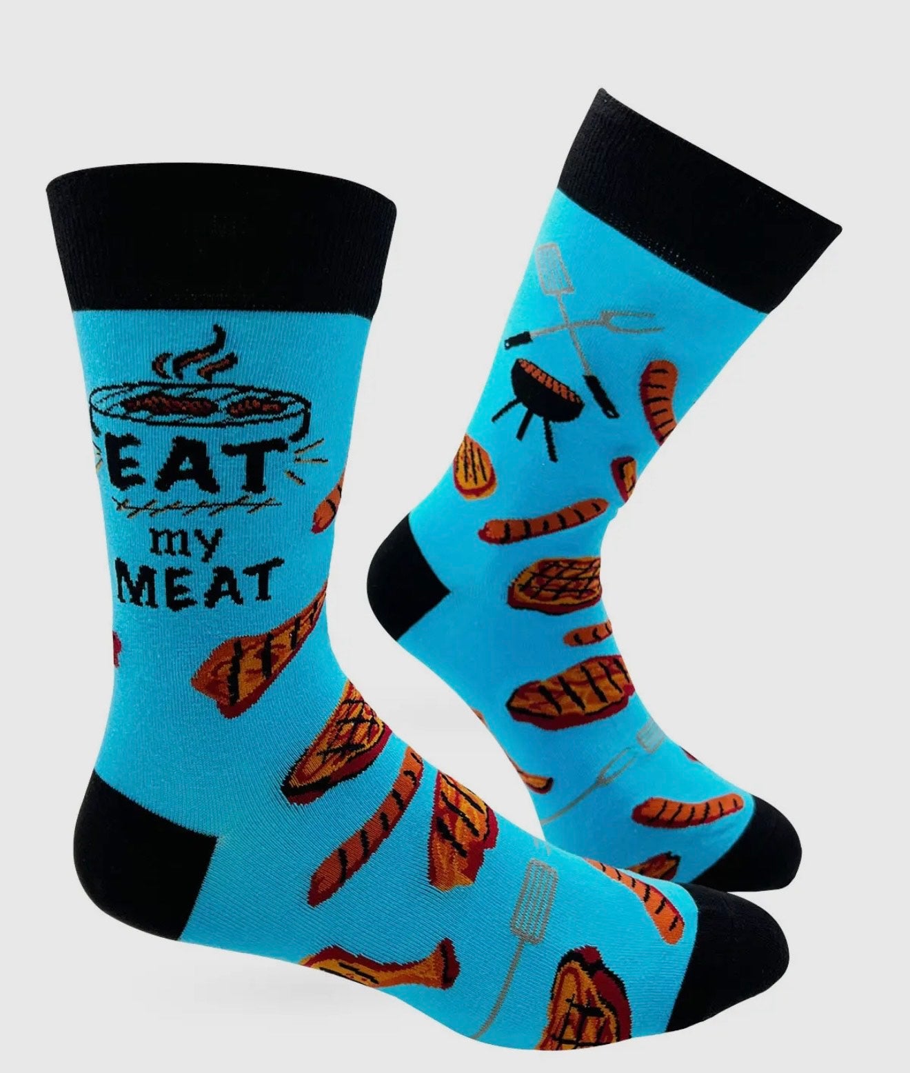 Eat My Meat Men's Novelty Crew Socks