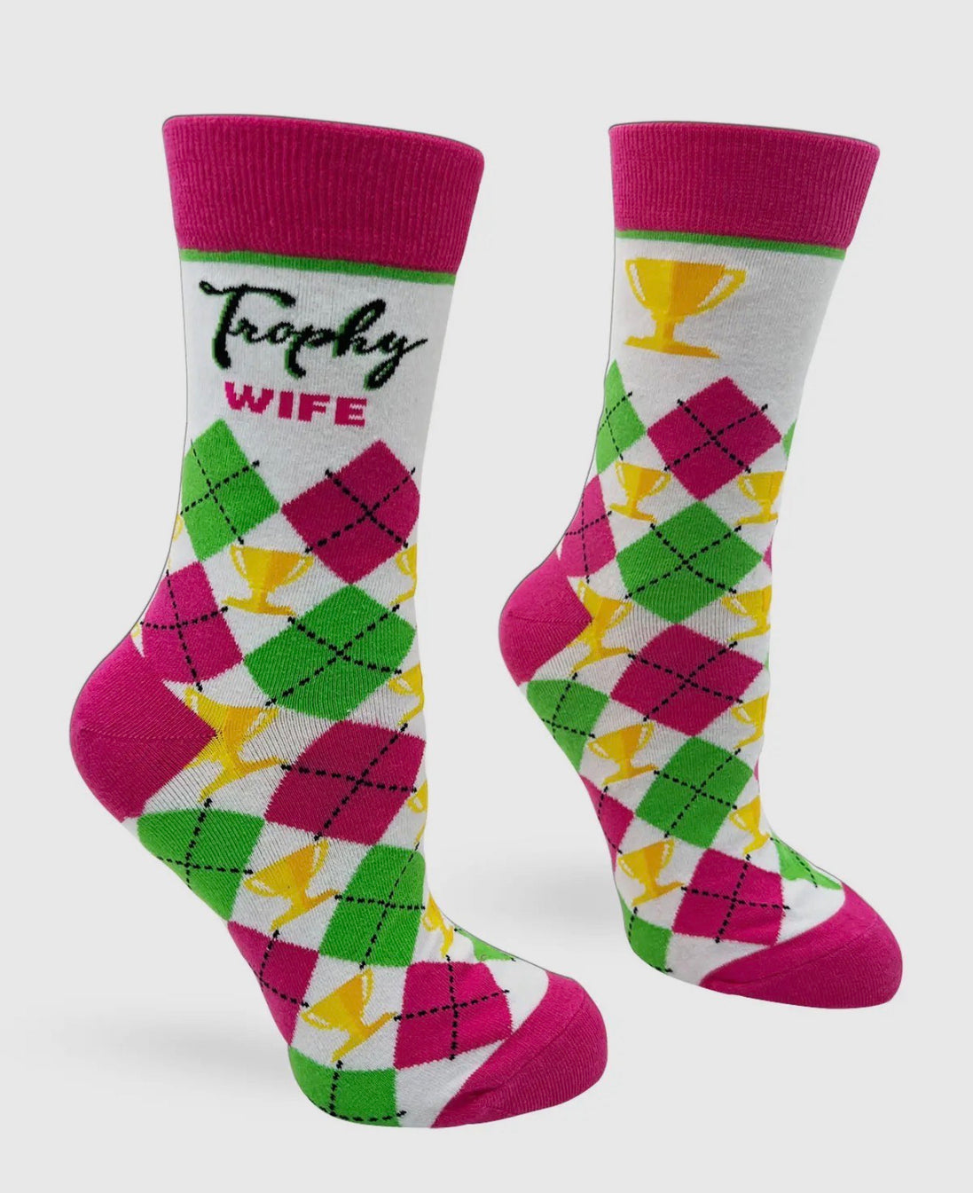 Trophy Wife Ladies' Novelty Crew Socks