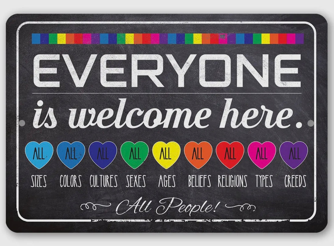 Welcome Everyone Rainbow