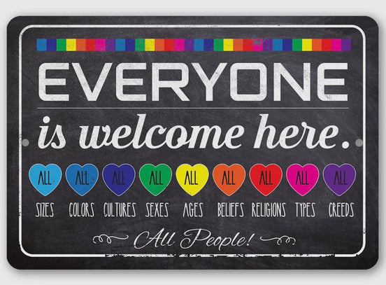 Welcome Everyone Rainbow
