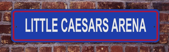Little Caesars Arena Street Sign Detroit Pistons Basketball