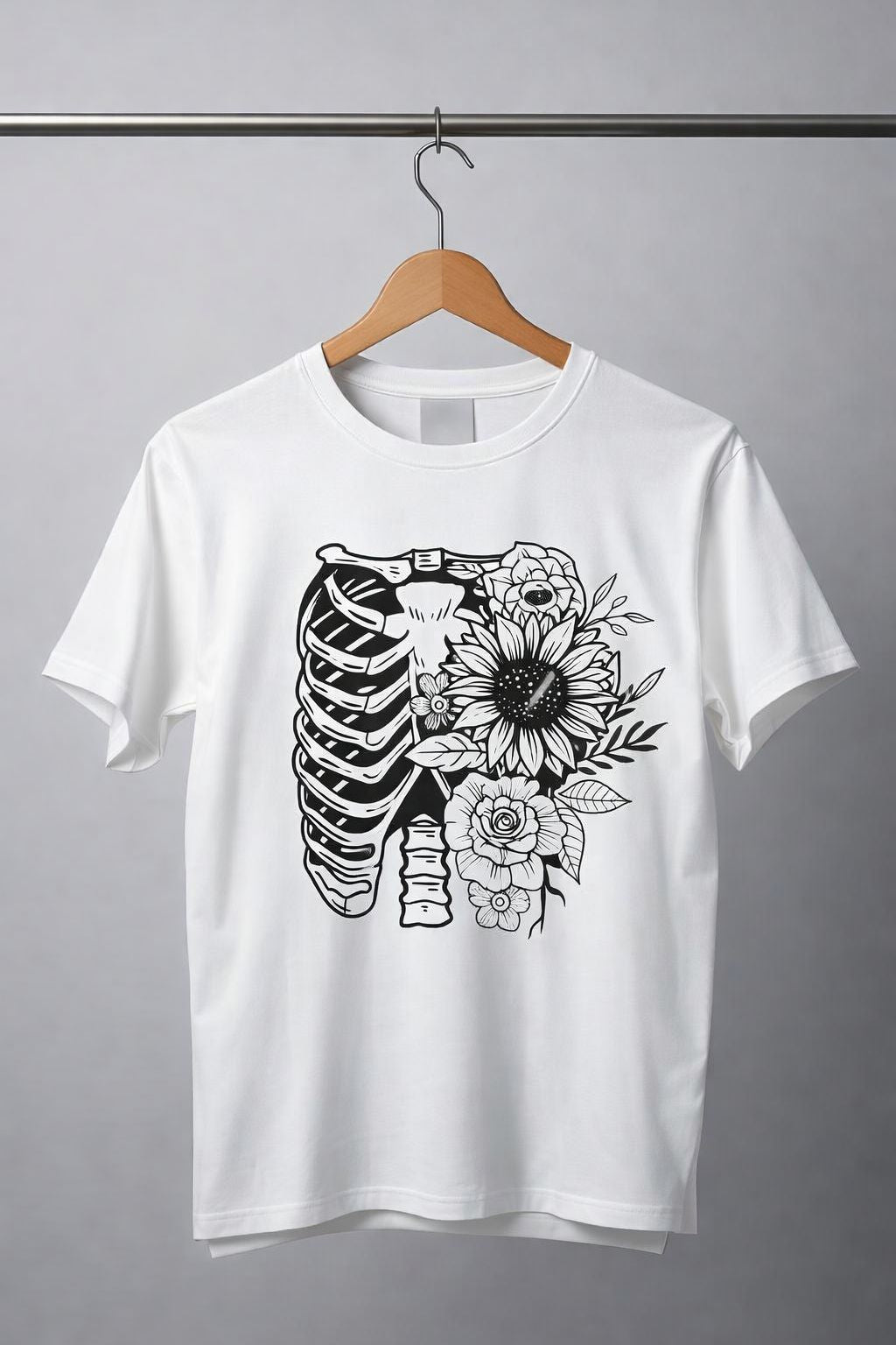Floral Skeleton Chest