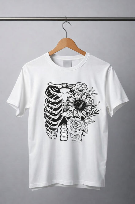 Floral Skeleton Chest