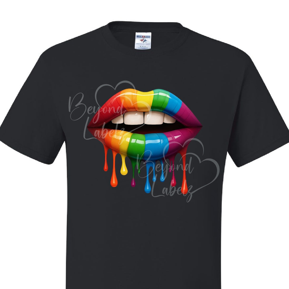 Dripping Rainbow Lips
