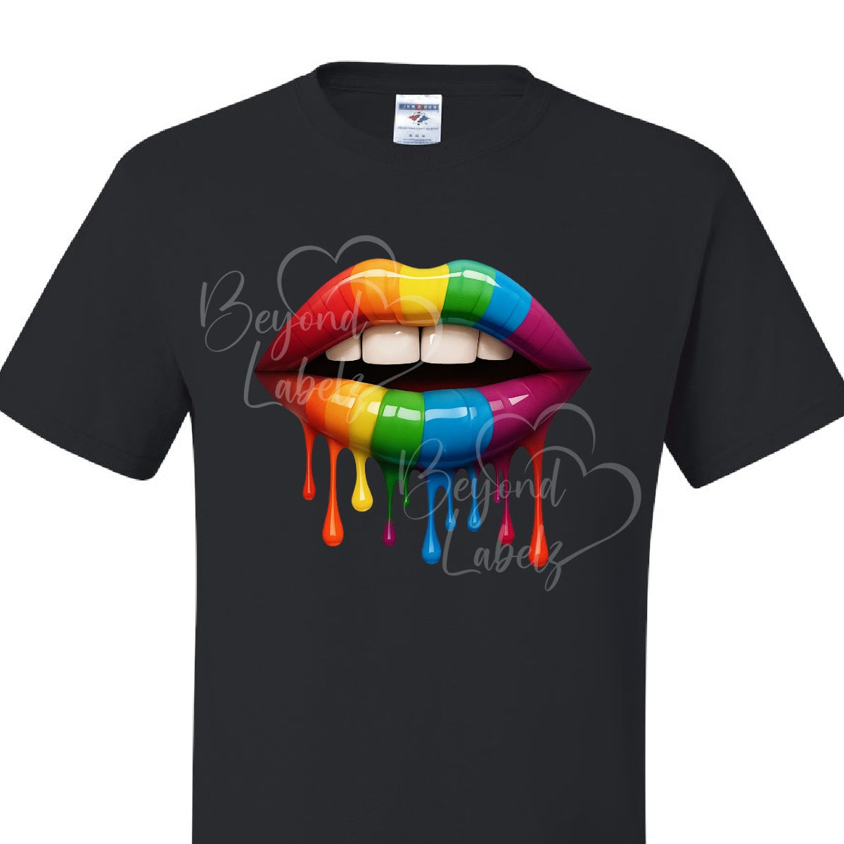 Dripping Rainbow Lips
