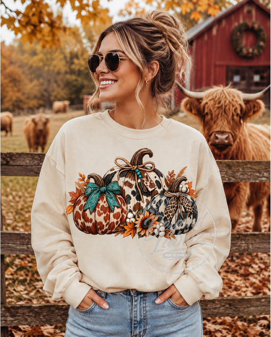 Cowhide Pumpkin Graphic Shirt