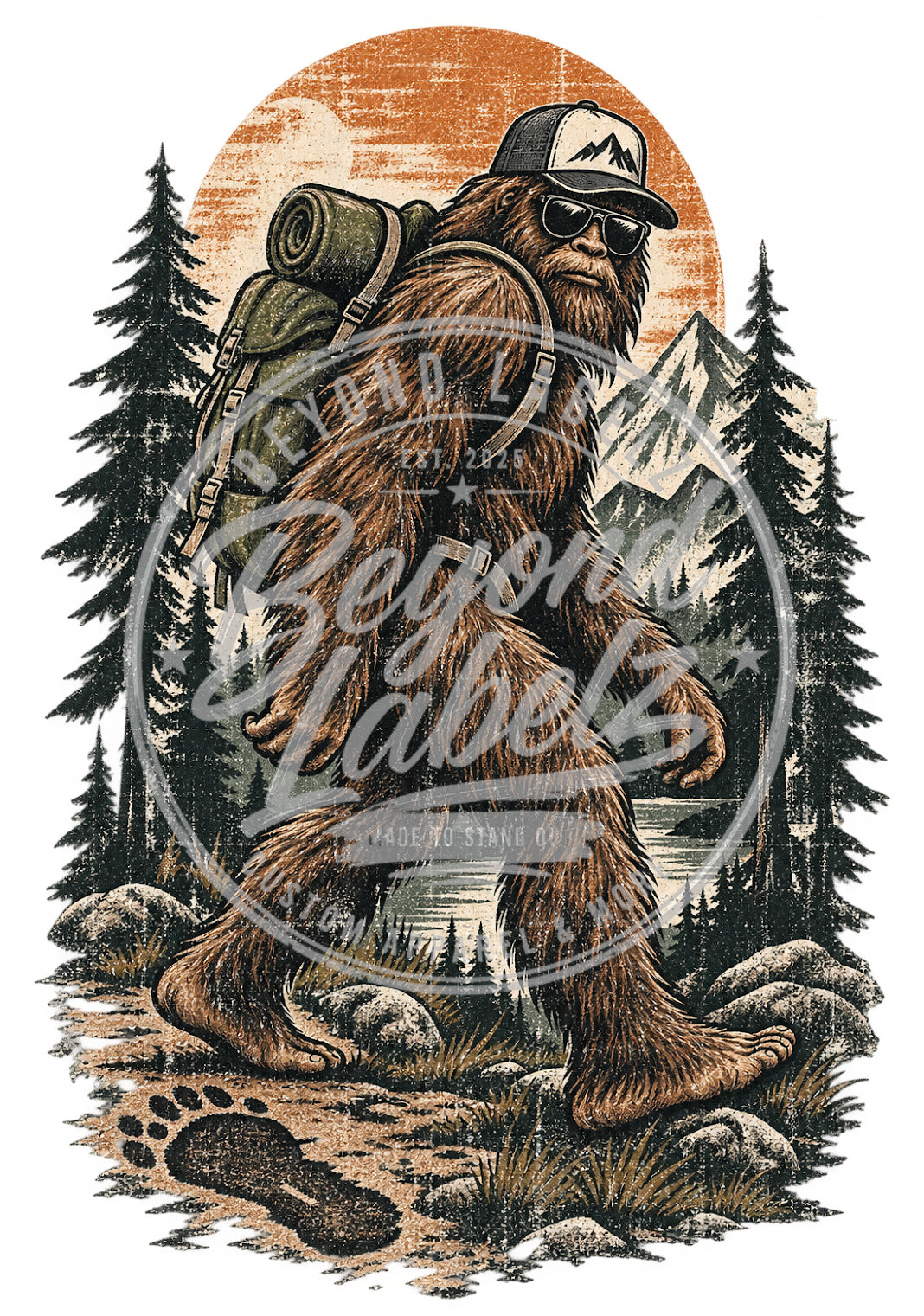 Sasquatch Backpacking Graphic