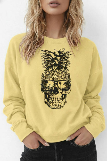 Skull Pineapple with Sunglasses