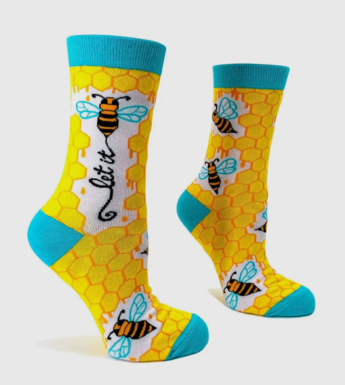 Let It Bee Ladies' Novelty Crew Socks