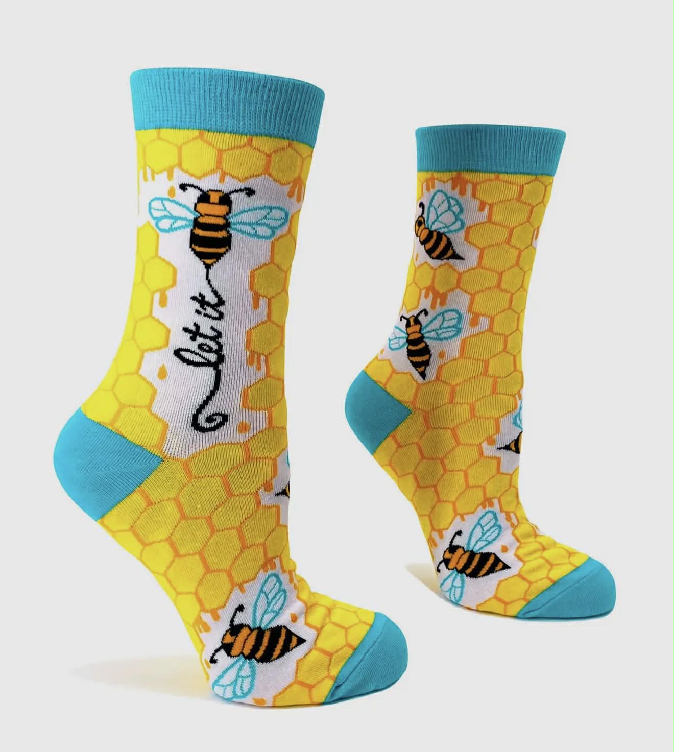 Let It Bee Ladies' Novelty Crew Socks